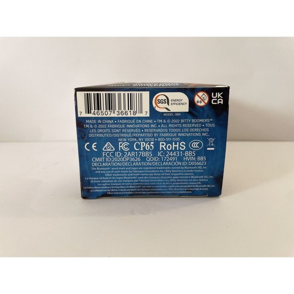 NEW BITTY BOOMERS 9394 MARVEL AVENGERS BLACK PANTHER BLUETOOTH SPEAKER Brand New - Picture 8 of 8